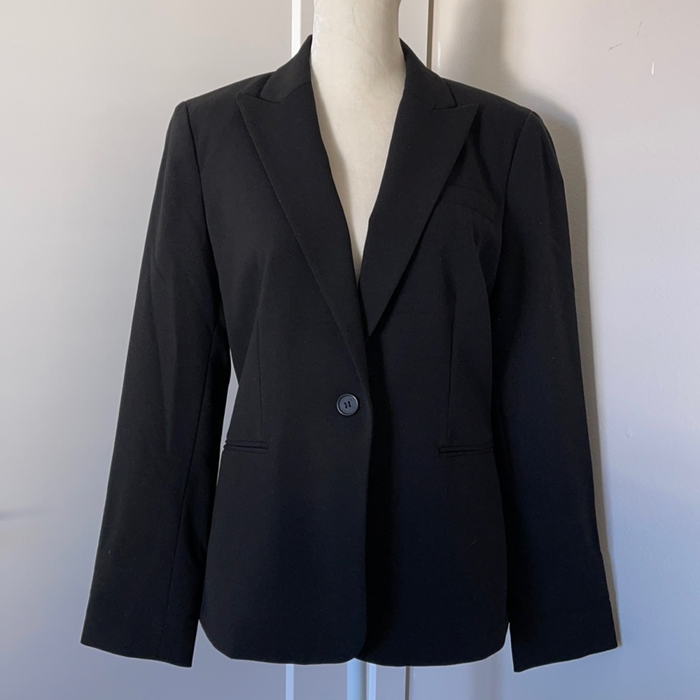 Calvin Klein classic 1-button blazer, black, 10P